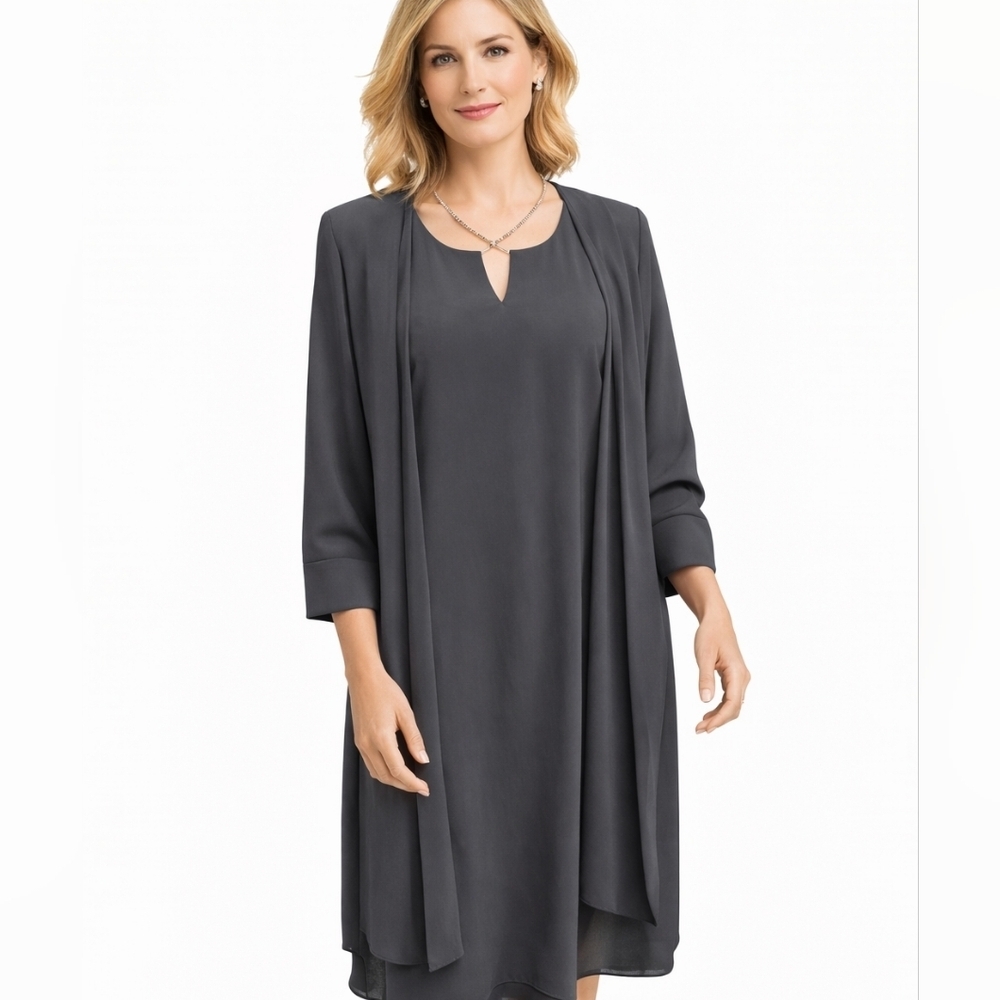 Patria Vintage Black Rhinestone Cocktail Dress S..L